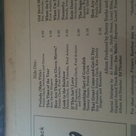 Finian's Rainbow Soundtrack LP - Picture 3 of 4